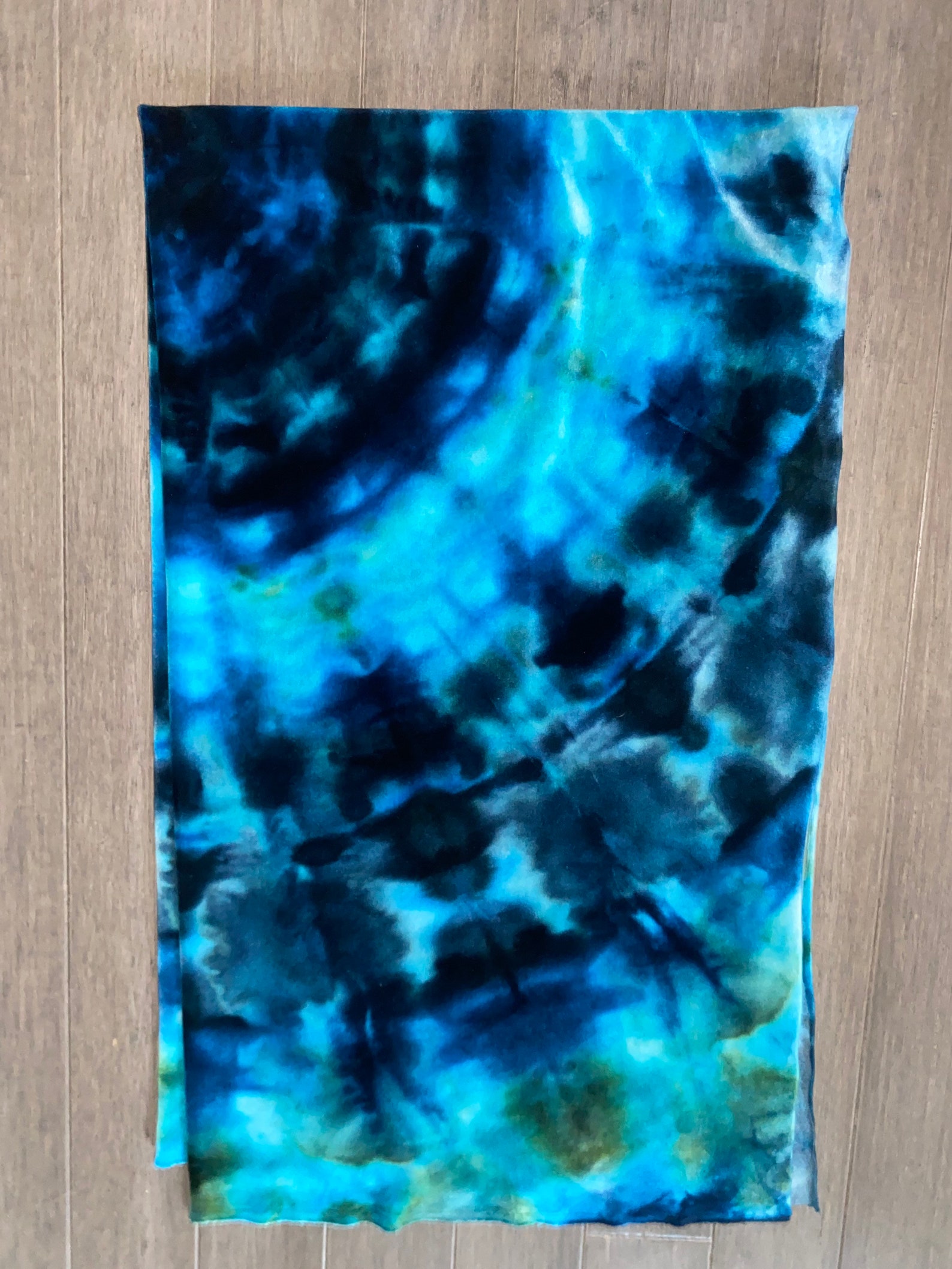 Tie Dyed Natural Organic Bamboo Velour Etsy