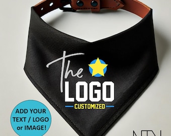 Personalized Dog Bandana, Over the Collar Dog scarf, Slide on Cat Bandana, Gift for Dog lovers, New Dog Gift, Custom Dog gift accessory