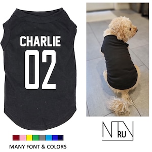 Custom Dog Jersey with Name and Number, Team Dog Shirt, Dog Basketball jersey, Football, Baseball, Soccer, sports Dog shirt