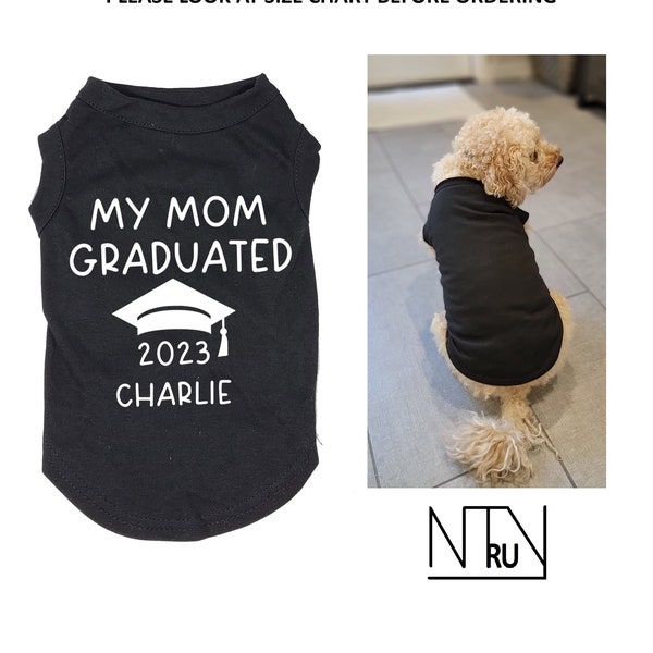 My Mom Graduated Dog Shirt, Mom Studied I slept Dog Shirt, My human Graduation Dog Shirt, Graduation gift for Dog lovers, Dog mom gift