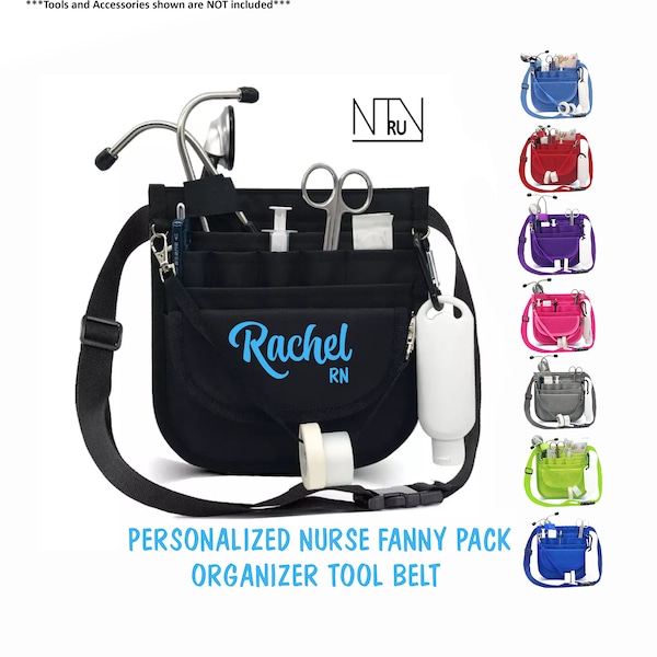 Paquete de fanny de enfermera personalizado, cinturón de herramientas de enfermera, cinturón organizador de enfermera, bolsa de herramientas de enfermera, regalo de enfermera, accesorios de enfermera, cinturón de cintura organizador médico