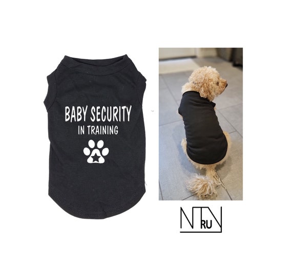 Baby Security in Training Dog Shirt Funny Dog Shirt Shirt for Dog Pregnancy Announcement Gift Etsy