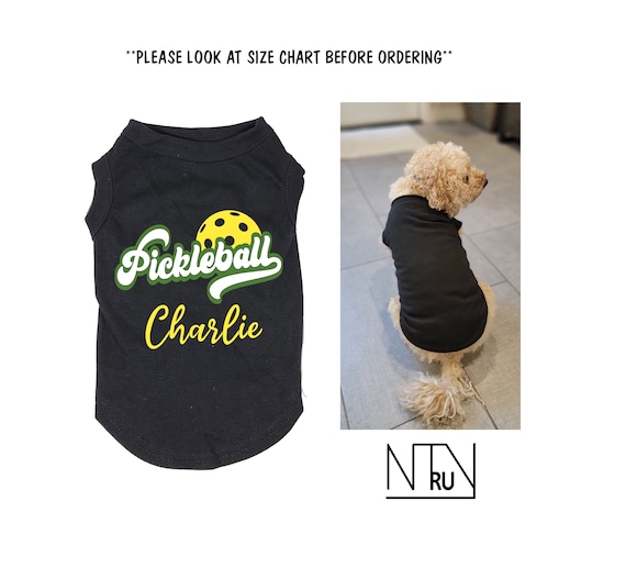 Custom Pickleball Dog Shirt for Pickleball lover, Pickleball Gift for Pickleball player, Paddle Tennis Dog Shirt, Pickleball Life