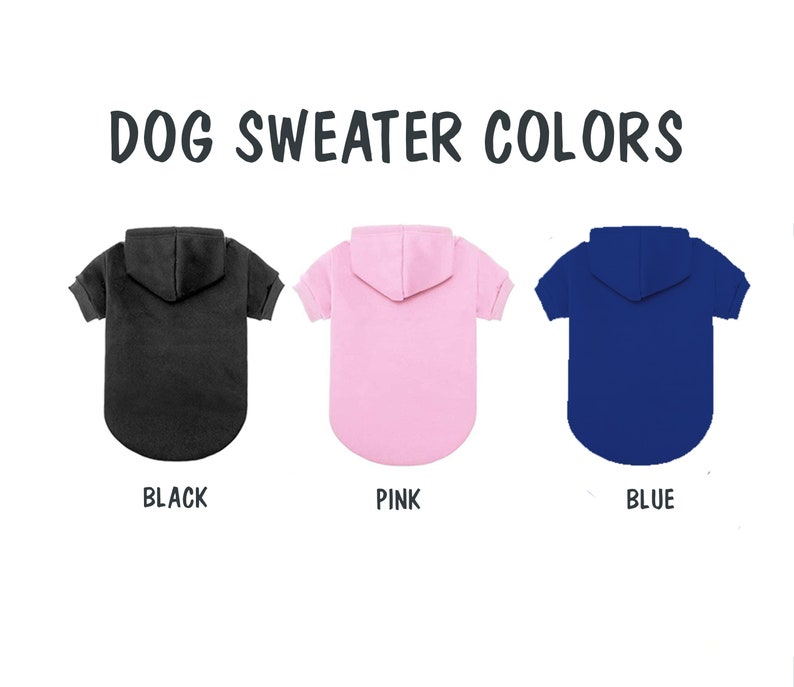 Pull pour chien personnalisé avec nom et logo, sweat à capuche personnalisé pour chien, chemise personnalisée pour chien, vêtements pour chien personnalisés, cadeau pour amoureux des chiens image 3