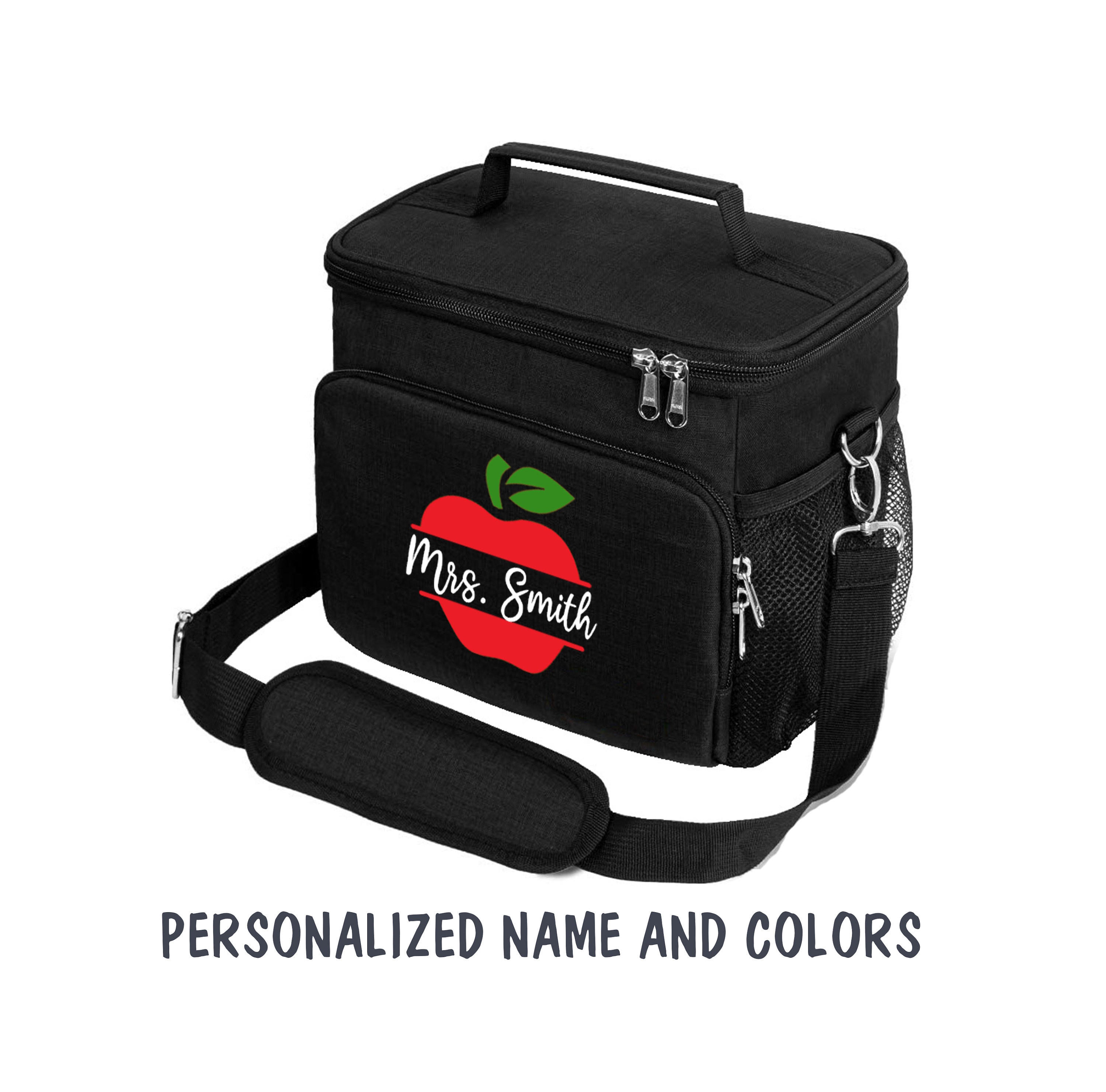 zaaprintblanket Custom Name Lunch Bag For Men Women Personalized Rose Gold  Cooler Lunch Box Portable…See more zaaprintblanket Custom Name Lunch Bag
