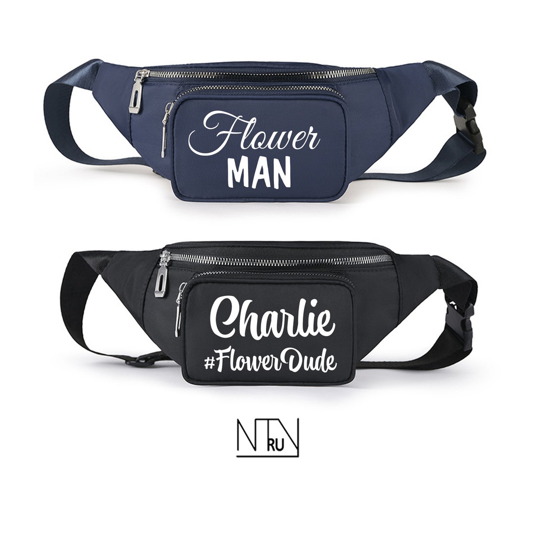 Flower Man Fanny Pack, Flower Dude Custom Fanny Packs, Flower Guy Waist