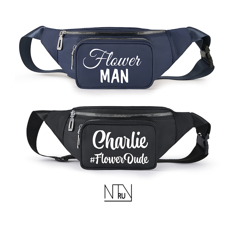 Flower Man Fanny Pack Flower Dude Custom Fanny Packs Flower Etsy