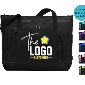 Bolsa de mano personalizada con cremallera con texto o logotipo, bolsa de mano personalizada, bolsa de deporte personalizada, bolsa de mano personalizada, bolsa de mano divertida, regalo personalizado
