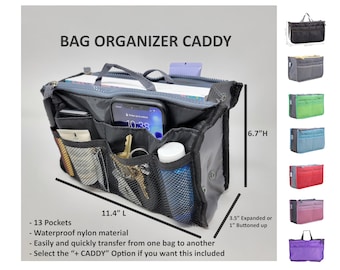CLEARANCE Tote Bag Caddy, Tote Bag Organizer Insert, Organizer for Tote Bag, Handbag Organizer, Purse Organizer