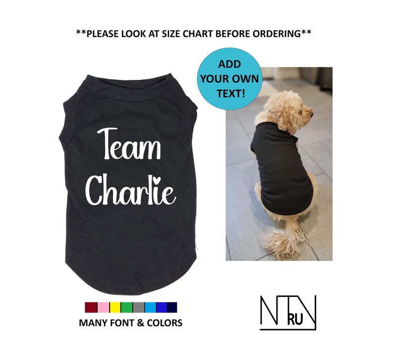Aangepast hondenshirt, gepersonaliseerd hondenshirt, grappig hondenshirt, aangepast shirt voor hond, grappig huisdiershirt, aangepast kattenshirt afbeelding 1