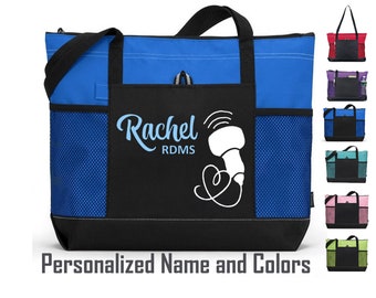 Personalized Ultrasound Tech tote Bag, Diagnostic Medical Sonographer gift, Vascular Cardiac Sonographer gift, Echo Tech gifts, RDMS Gift