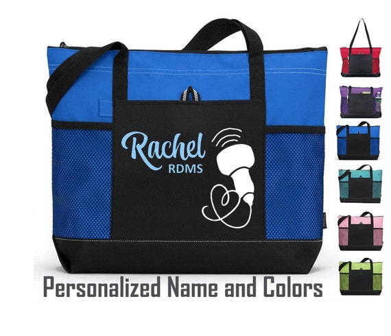 Personalized Ultrasound Tech tote Bag, Diagnostic Medical Sonographer gift, Vascular Cardiac Sonographer gift, Echo Tech gifts, RDMS Gift