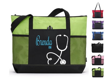 POFULL CMA Kosmetiktasche – Medizinischer Assistent Geschenk Mit 'Peace Love CMA' Aufdruck, 23,4 X 17,3 Cm