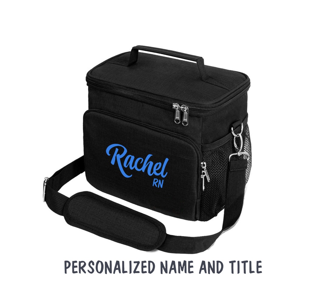 Custom Nurse Lunch Bag With Name and Title, Insulated Lunch Bag for