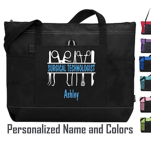 Custom Surgical Tech Bag, Surgical Technologist Week, Surgical Technician Gift for Surgeon, Surgical Assistant Bag, Surgical Tools Tote Bag