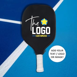 Custom Pickleball Paddle Cover with LOGO, Pickleball Paddle Cover, Personalized Pickleball Paddle Cover, gift for pickleball paddle holder