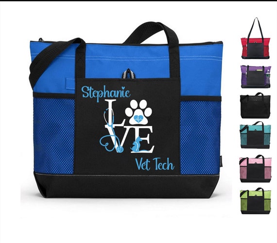 Veterinary Technician Bag, Vet Tech Bag, Gift for Vet Tech Week, Veterinarian tote bag, Gift for dog lovers bag, dog tote bag, pet tote bag
