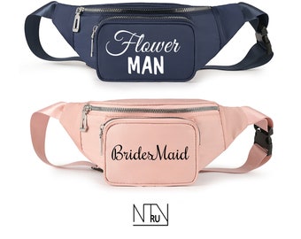 Flower Man Fanny Pack, Flower Dude Custom Fanny Packs, Flower Guy waist bag, Flower Boy Fanny Pack, Personalized Fanny Pack, Bridesmaid