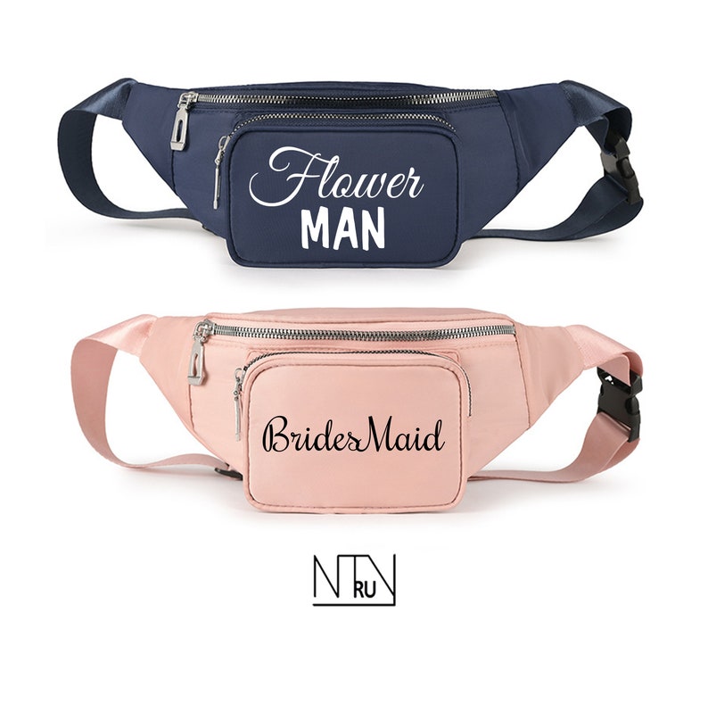 Custom Fanny Packs With Name 3 Pockets Personalized Fanny Etsy