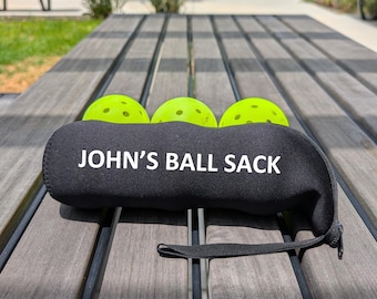 Soporte personalizado para pelotas de pickleball – Bolsa divertida para pelotas, regalo para jugadores de pickleball, accesorio de pickleball, regalo para equipos, bolsa para pelotas