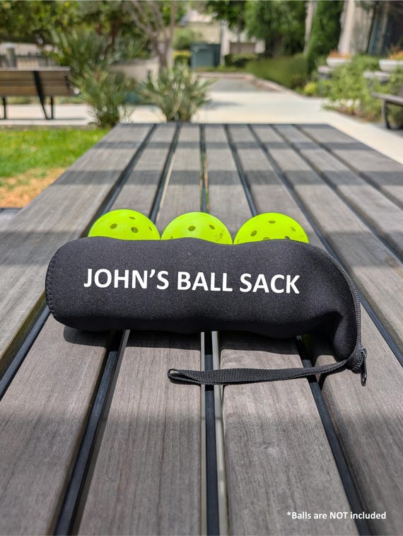 Custom Pickleball Ball Holder – Funny Ball Sack Pouch, Pickleball Gift for Pickleball Players, Pickleball Accessory, Team Gift, Ball Bag