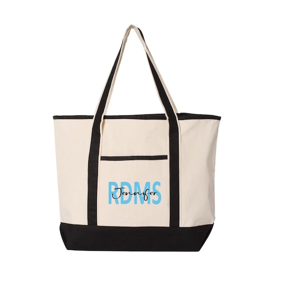 RDMS Tote Bag Personalized, Sonographer Graduation Gift, Custom RDMS Gift With Name, Ultrasound Tech Gift, RDCS rvt Gift, Sonography Gift