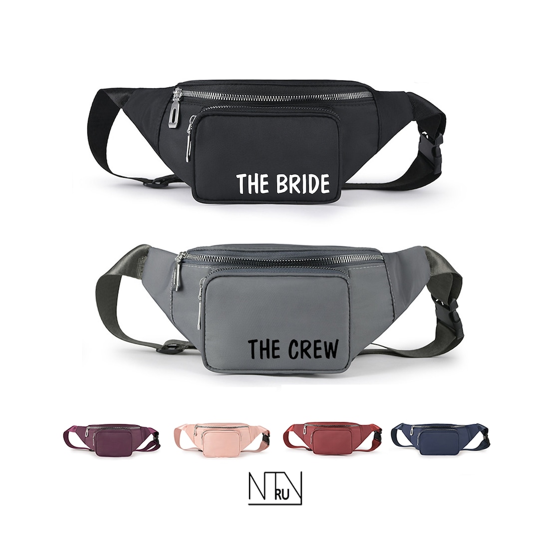 Custom Fanny Pack Bachelorette, the Bride the Crew Wedding Fanny Pack