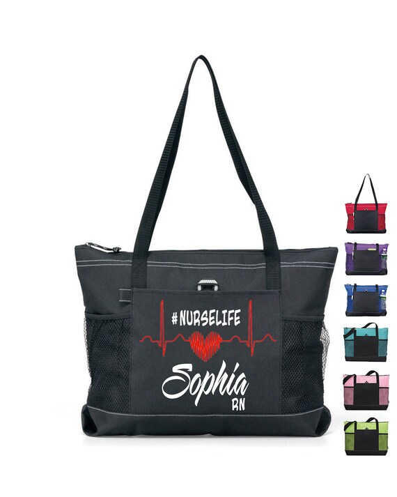 Custom Nurse Life Bag Personalized Nursing Bag LVN Nursing Etsy