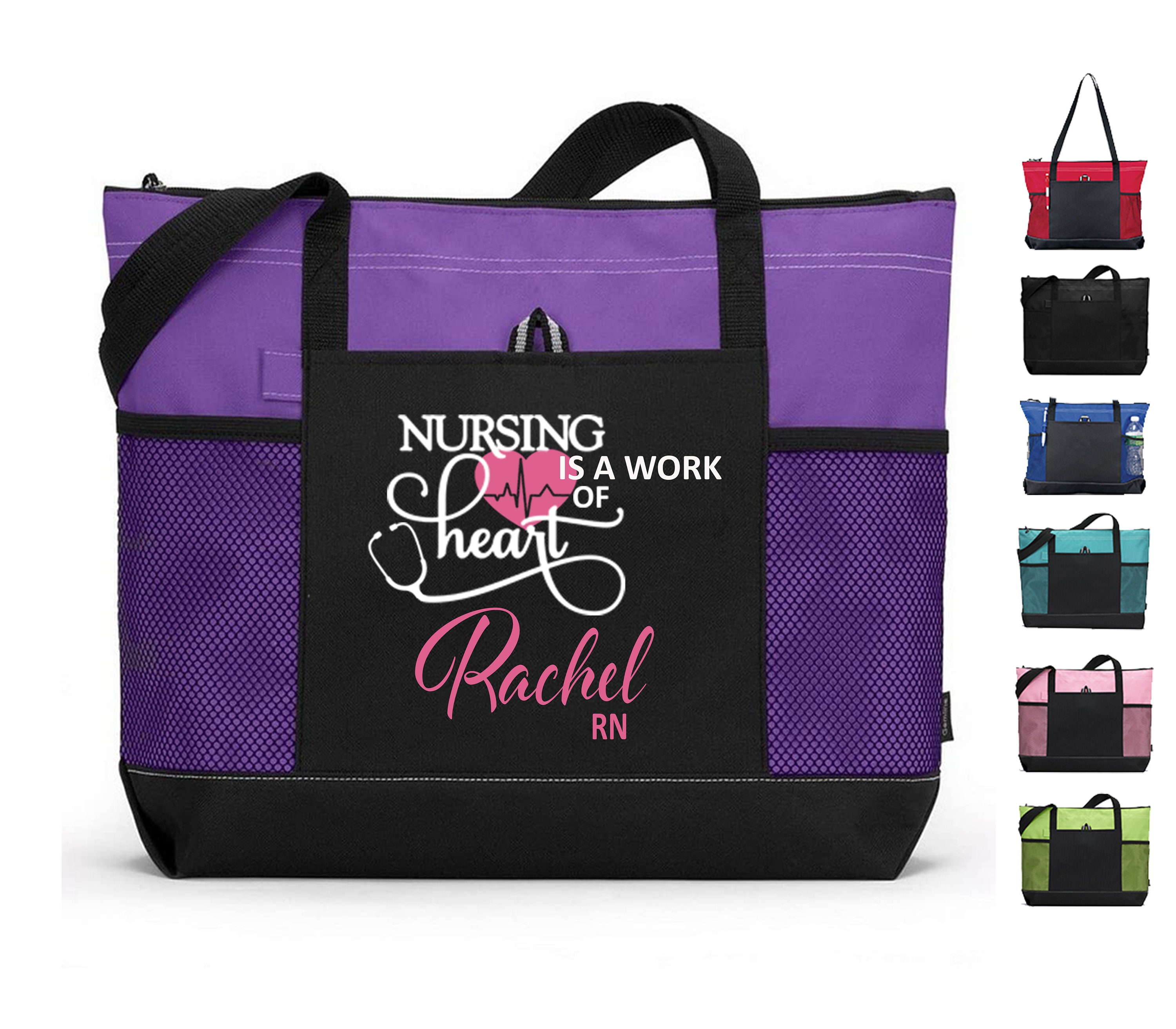 Custom Nurse Bag Personalized Nurse Bag with Zipper Custom Etsy