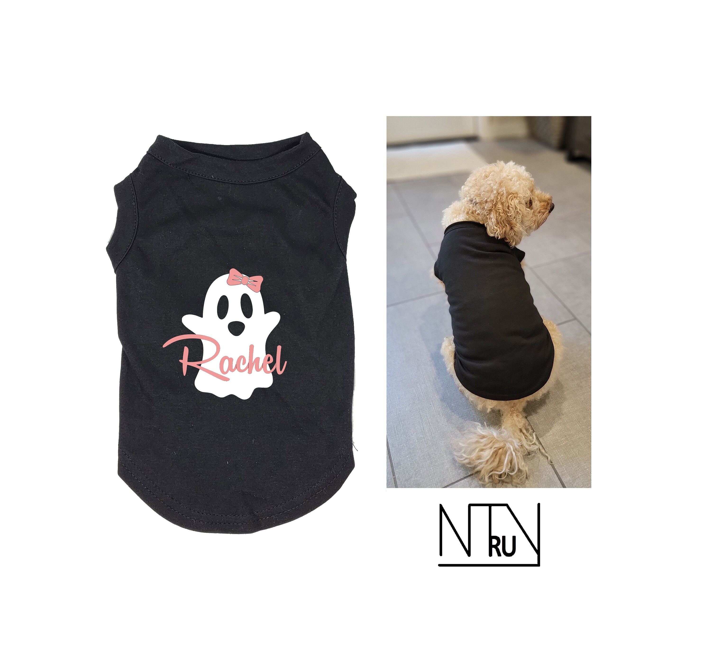 Custom Halloween Dog Shirt Personalized Dog Shirt With Name Etsy