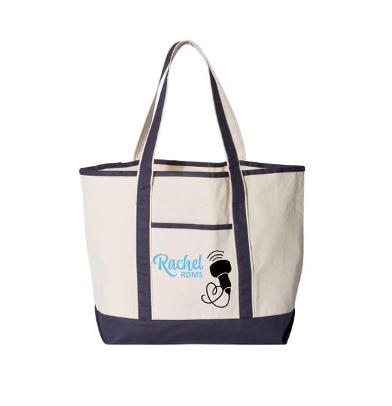 Personalized Sonographer Tote Bag, Custom Ultrasound Tech Bag With Name, RDMS Gift, Sonography Graduation Gift, Echo Tech, Ultrasound Gift