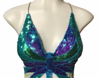 green sparkle top