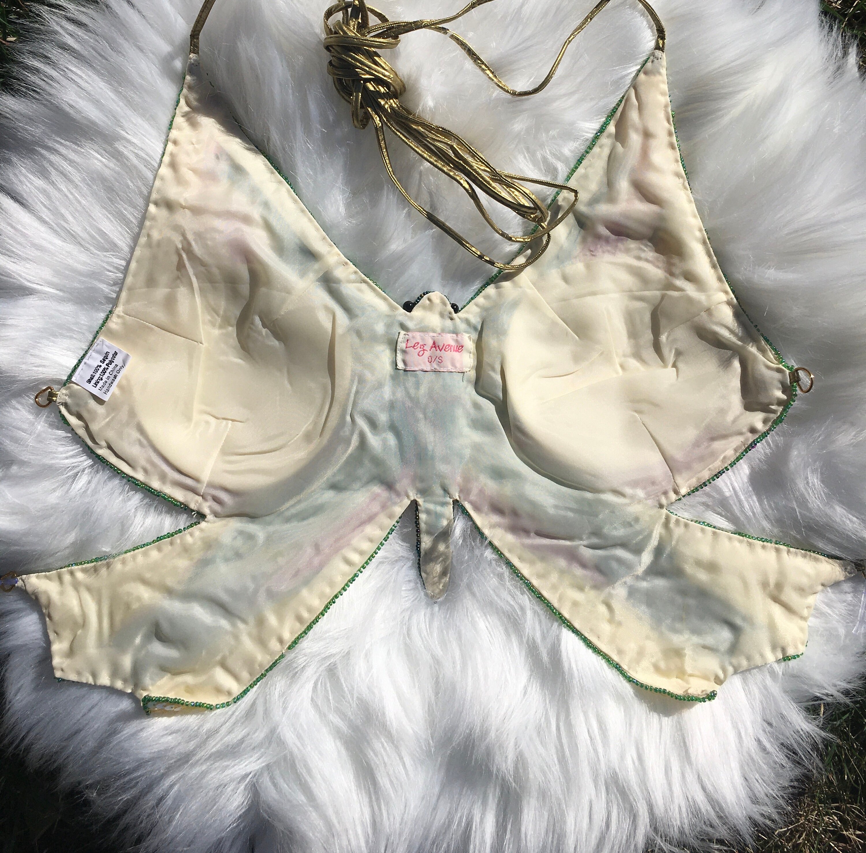 VTG Deadstock Y2K sequin butterfly top Etsy