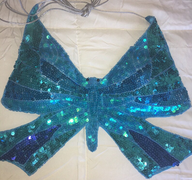 y2k butterfly halter top