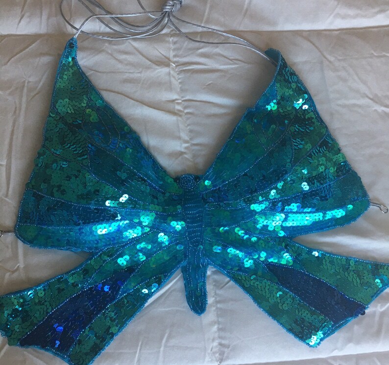 y2k butterfly halter top