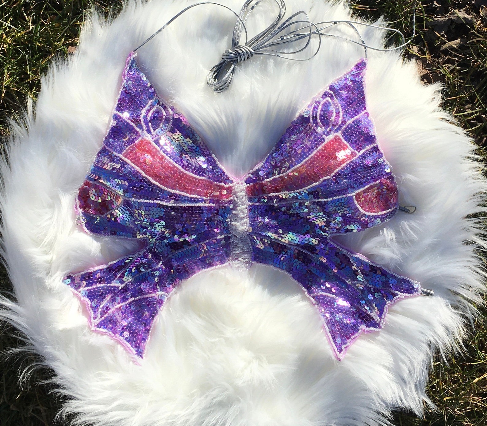 y2k butterfly halter top