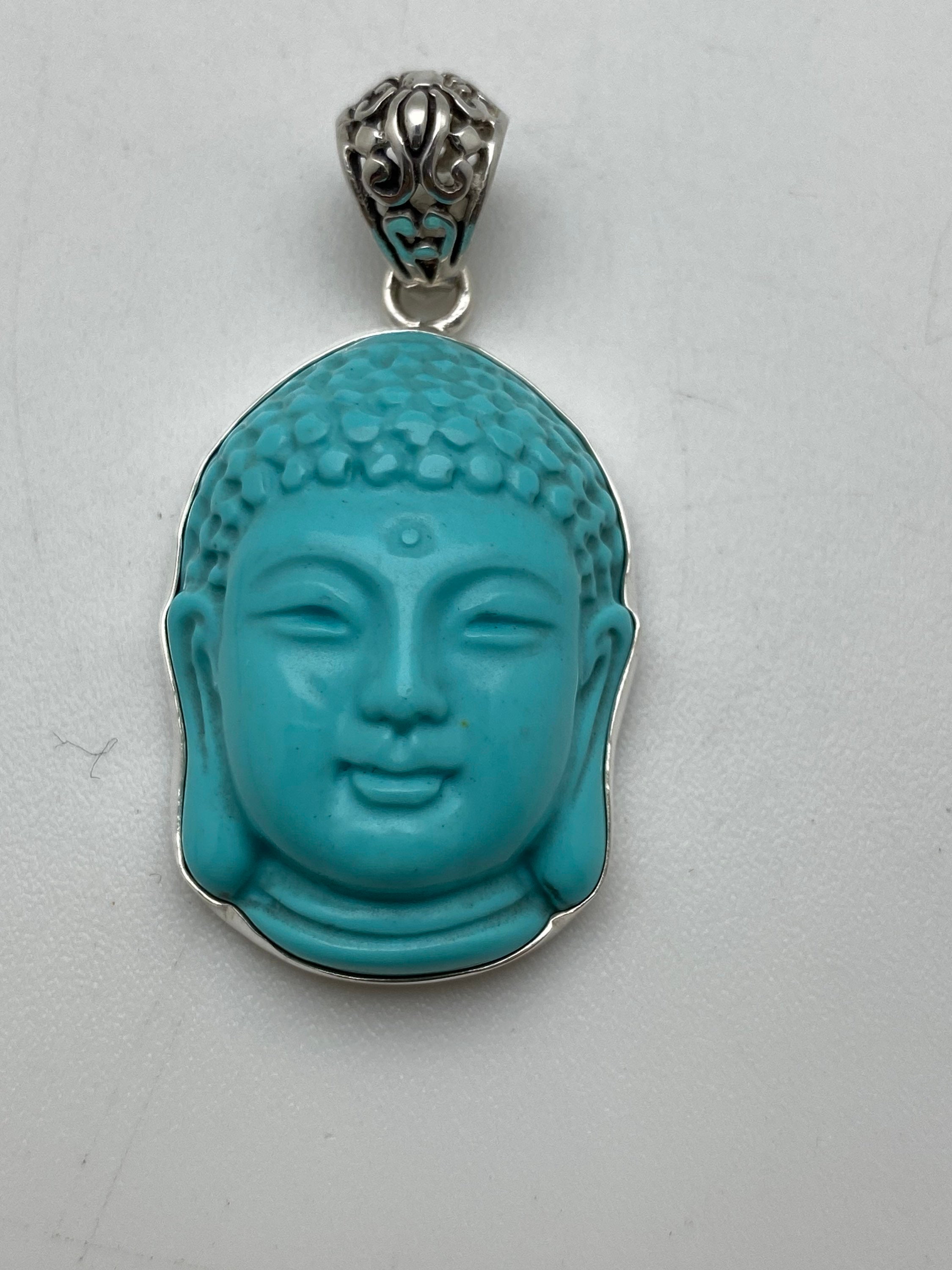 Turquoise on sale buddha pendant