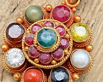 Navaratna Necklace - Etsy Australia