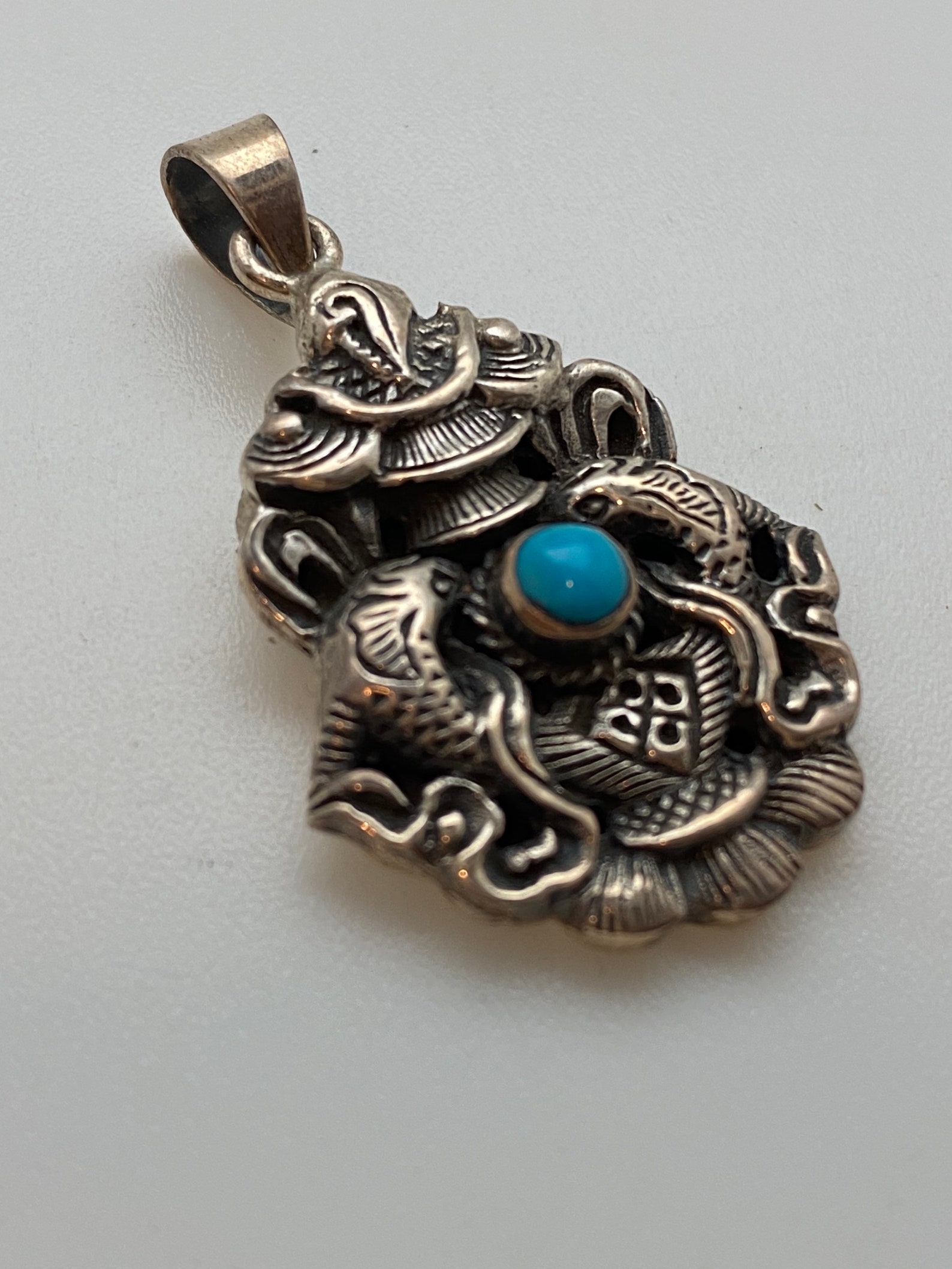 Tibetan pendant charms amulet sterling silver handcrafted Etsy