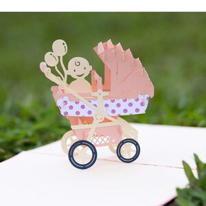 Cartão pop-up 3D para chá de bebê!