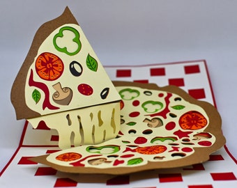 Pizza Pop Up Greeting Card