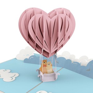 Juntos toquemos el cielo ... Tarjeta de felicitación pop up 3D