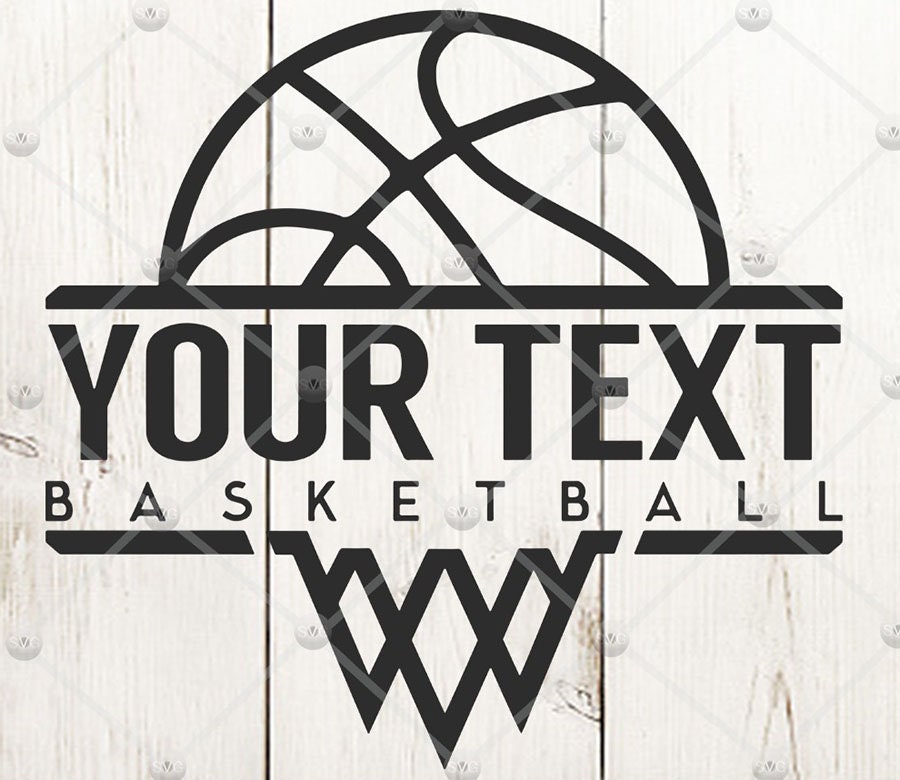 Your text basketball svg Basketball SVG Team Logo SVG Etsy