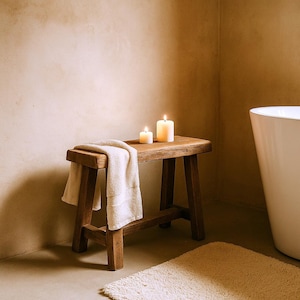 Tabouret en bois récupéré ERNA