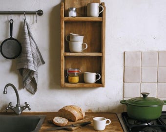 Reclaimed wood shelf GÜNTHER