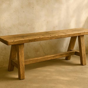 reclaimed wood bench GERTI