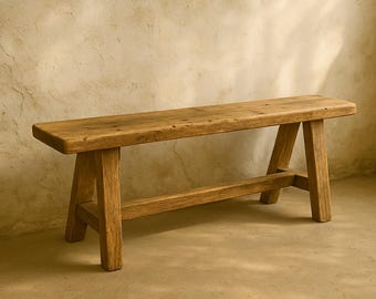 Reclaimed wood bench GERTI