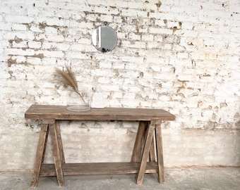 reclaimed wood console table HENRIETTE