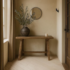 Reclaimed wood console table IDA