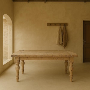 Reclaimed wood table BERTA